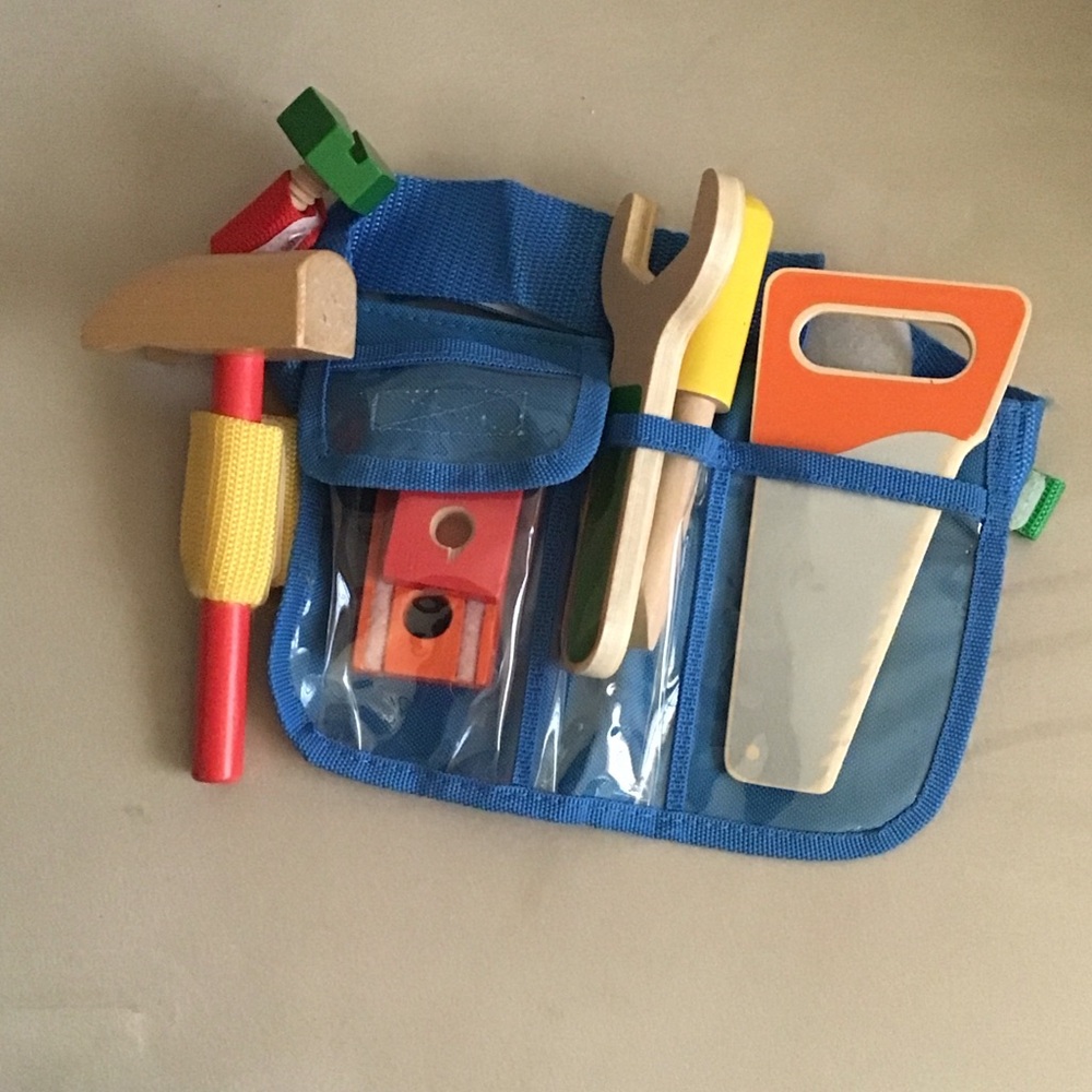 Melissa & Doug Blue Tool Belt with Colorful Tools